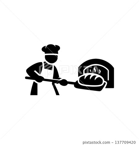 Baker Fresh Bread Specialist Icon 137709420