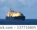 LNG carrier sailing at sea 137710805