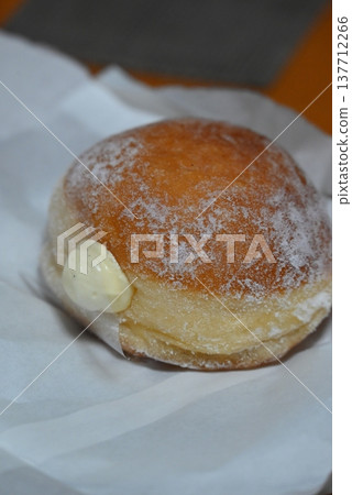 Sweet bread filled with custard cream Sweet bread filled with custard cream 137712266