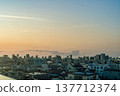 The streets of Shinagawa at dusk 137712374