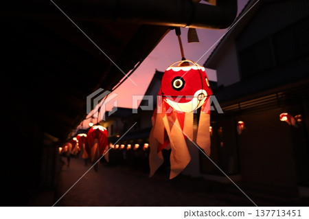 「金魚燈籠與白牆街景」-山口縣柳井市(旅遊) 「金魚燈籠與白牆街景」-山口縣柳井市(旅遊) 137713451