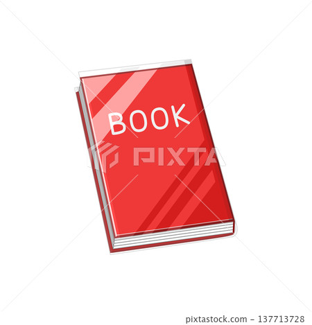 A red book with a transparent book cover A red book with a transparent book cover 137713728