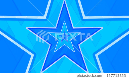 流行可愛明星背景素材（藍色） 137713833