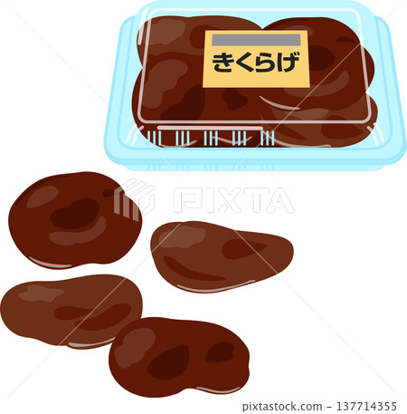 塑膠包裝的黑木耳菇 137714355