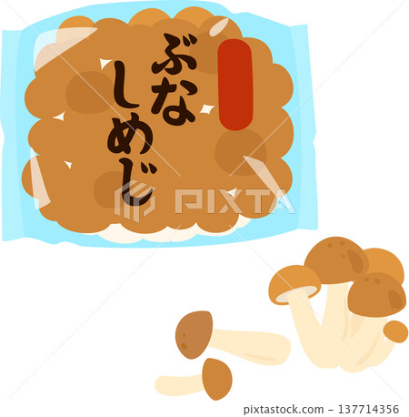 包裝好的白玉菇 137714356