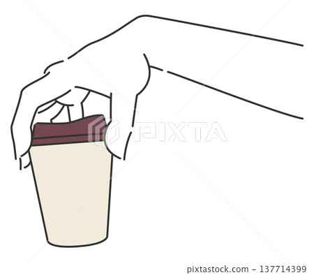 一手拿著外帶咖啡杯(7) 一手拿著外帶咖啡杯(7) 137714399