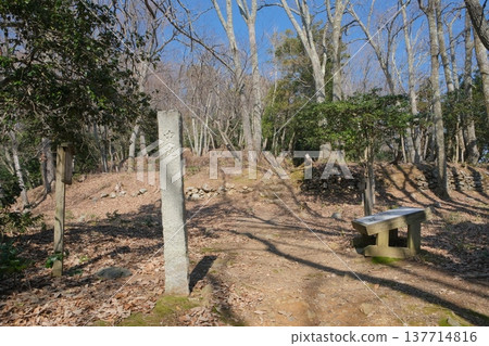 Ruins of the central enclosure of Odani Castle 137714816