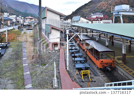 Kurobe Gorge Railway, Trolley Train, Platform 1 Kurobe Gorge Railway, Trolley Train, Platform 1 137716317