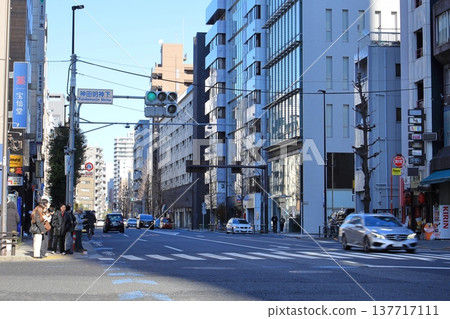 東京城市景觀:神田明神下十字路口 東京城市景觀:神田明神下十字路口 137717111