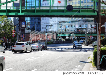 東京城市景觀,靠近鬆平橋 東京城市景觀,靠近鬆平橋 137717112