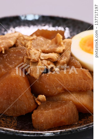 Braised pork belly and radish, pork, radish, dish Braised pork belly and radish, pork, radish, dish 137717197