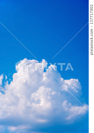 藍天中飄浮的白雲（大自然/風景素材） 137717802