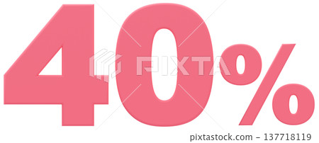 3D材質_編號_40%_粉紅色 3D材質_編號_40%_粉紅色 137718119