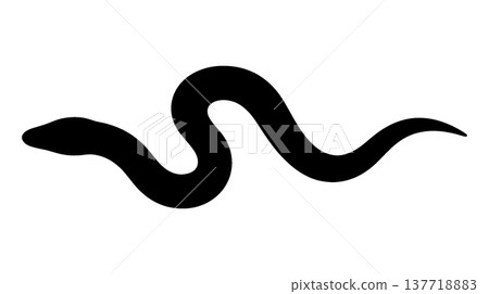 Snake silhouette 137718883