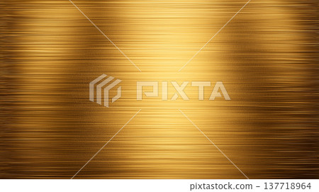 Stylish and cool metallic texture: A sparkling gold background material with a circular hairline finish. Stylish and cool metallic texture: A sparkling gold background material with a circular hairline finish. 137718964