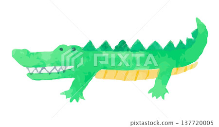 Watercolor illustration of a crocodile | Crocodile, reptile, animal Watercolor illustration of a crocodile | Crocodile, reptile, animal 137720005