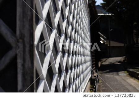 A storehouse with a namako-style wall in Okada, Chita City. A storehouse with a namako-style wall in Okada, Chita City. 137720823