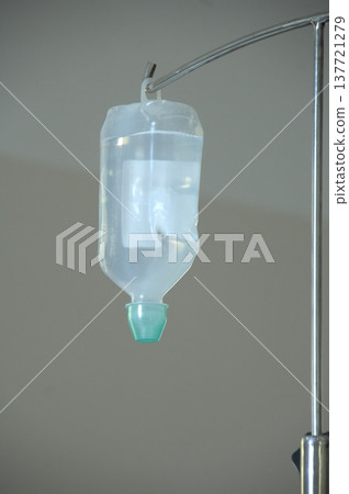 Empty Color Glass Bottle on the table 137721279
