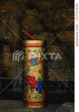 Firecracker bomb used during celebrations and festivals 137722076