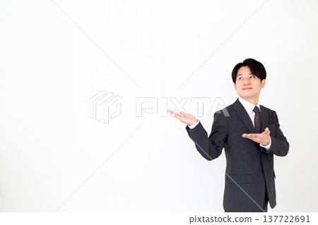 Middle-aged male businessman in a suit 137722691