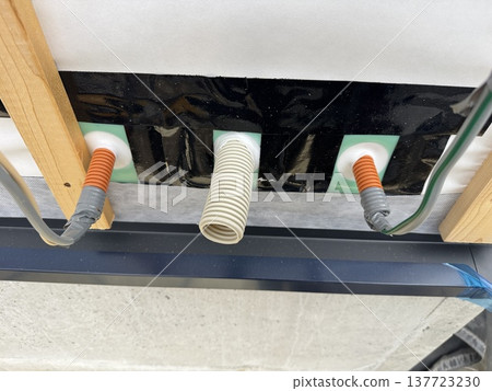 新建房屋穿透部位防水處理範例。 新建房屋穿透部位防水處理範例。 137723230