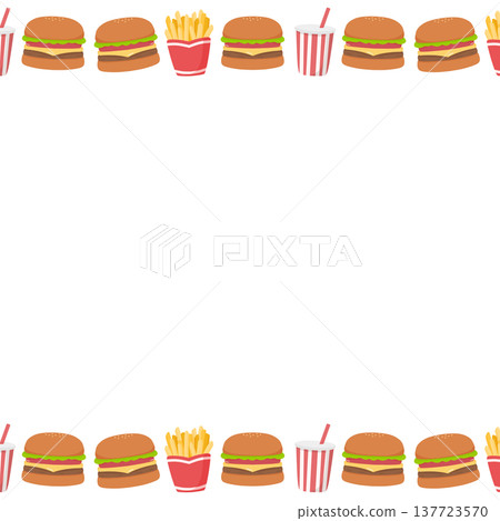 Hamburger frame Hamburger frame 137723570
