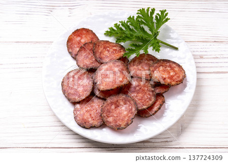 Black pepper salami 137724309