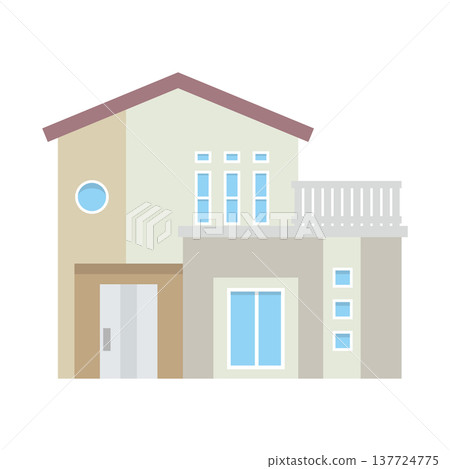 獨立式住宅的插圖 獨立式住宅的插圖 137724775