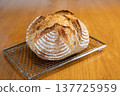 Baked country bread 137725959