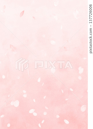 Background material_flower petals falling 137726006
