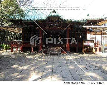 東京都港區！赤坂冰川神社本殿 137726028