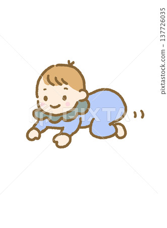 嬰兒爬行 137726035