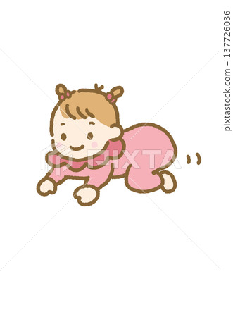 嬰兒爬行 137726036