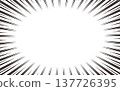 插畫素材：放射狀黑色線條、漫畫風格、特效線 137726395