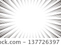 插畫素材：放射狀黑色線條、漫畫風格、特效線 137726397