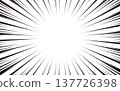 插畫素材：放射狀黑色線條、漫畫風格、特效線 137726398