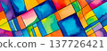Bright watercolor pattern; abstract colorful background 137726421