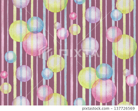 Vector watercolor violet abstract seamless pattern with bubbles Vector watercolor violet abstract seamless pattern with bubbles 137726569