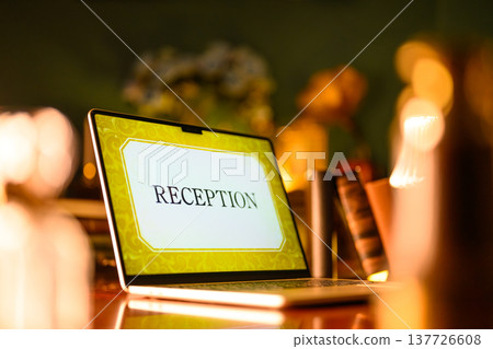 A screen on my laptop displaying "RECEPTION" A screen on my laptop displaying "RECEPTION" 137726608