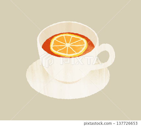Lemon tea cup 137726653
