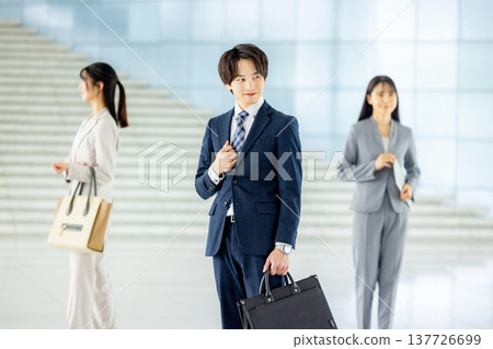 Young business woman in the office 137726699