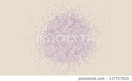 Digital Core - Abstract Binary Data Sphere Digital Core - Abstract Binary Data Sphere 137727020