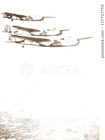Old photo, 1937, Shanghai during the Sino-Japanese War, Japanese Navy military aircraft Old photo, 1937, Shanghai during the Sino-Japanese War, Japanese Navy military aircraft 137727759