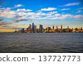 New York City Skyline with Hudson Yards District at Sunset 137727773