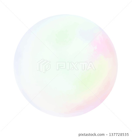 水彩背景素材圓圈 水彩背景素材圓圈 137728535