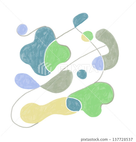 Watercolor background materials: frames, modern, geometric Watercolor background materials: frames, modern, geometric 137728537