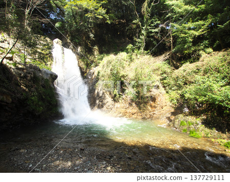 Landscape with a waterfall Landscape with a waterfall 137729111