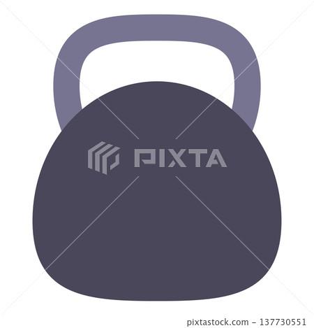 Kettlebell icon, weight for fitness and crossfit training. Kettlebell icon, weight for fitness and crossfit training. 137730551