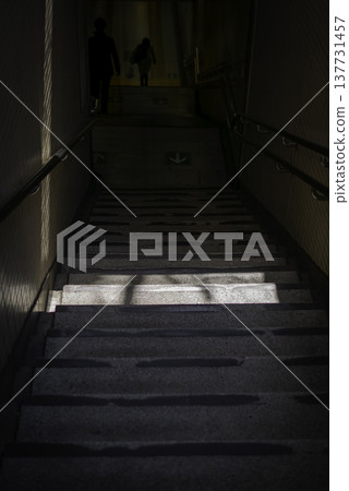 Stairs leading to the station Stairs leading to the station 137731457