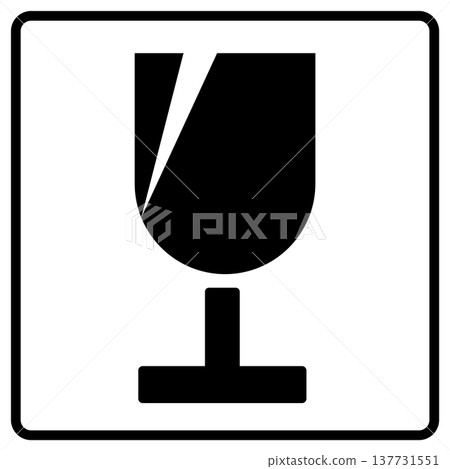 Fragile - Glass icon Fragile - Glass icon 137731551